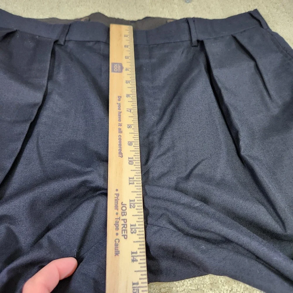 Vintage Polo Ralph Lauren Pants Men 38x30 High Rise Pleated Trouser Baggy Black